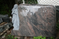 GSS 031 Grabstein stehend, Einzelgrabstein, Sonderangebot - 120 x 85 x 16cm