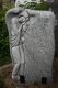 GSS 002 Grabstein stehend, Einzelgrabstein, Sonderangebot - 85 x 120 x 14cm - Trauernder Engel