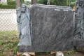 GSS 023 Grabstein stehend, Einzelgrabstein, Sonderangebot - 100 x 80 x 16cm