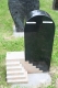 GSS 072 Grabstein stehend mit Treppe, Einzelgrabstein, Sonderangebot - 50 x 70 x 25cm